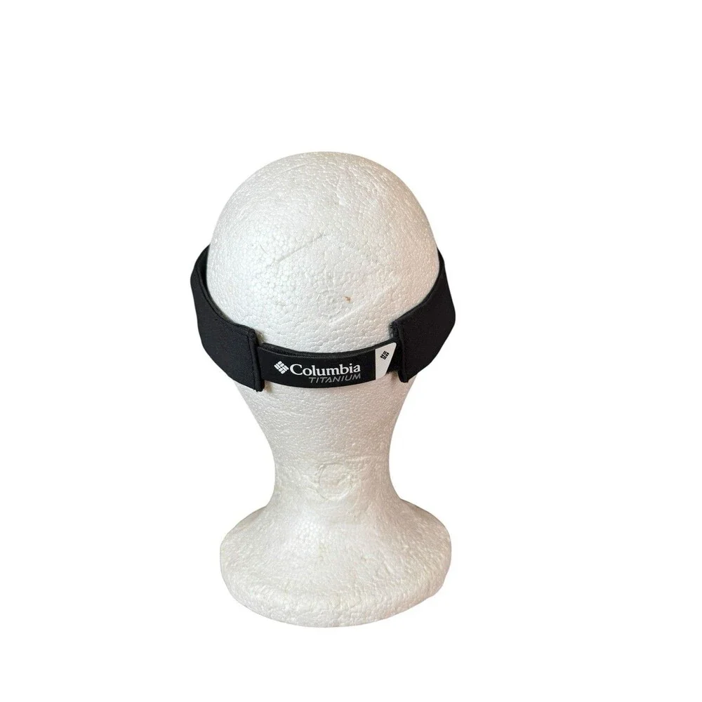 Columbia Titanium Visor Cap Adjustable Strapback Light Black Golf Sports Hat